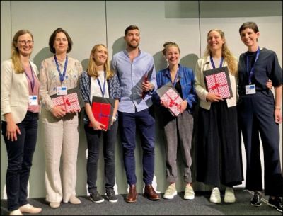 v. l. n. r.: Annic Baumgartner (Co-Studiengangsleitung), Esther Gerrits, Claire Morice, Léo König, Alexandra Wick, Carla Wunderle (Co-Studiengangsleitung), Andrea Sutter (Operative Leitung)